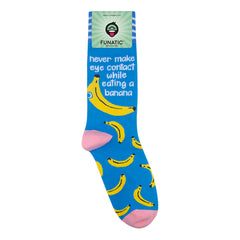 Never Make Eye Contact While Eating A Banana Socks