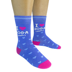 I Love Yoga (pants) Socks
