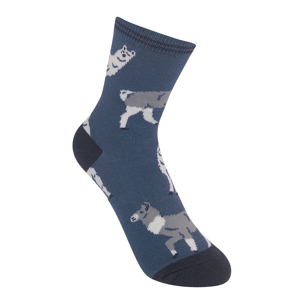 Llama Kids 7-10yrs Socks