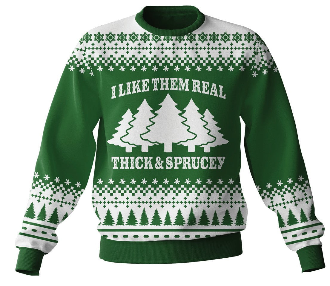 Thick & Sprucey Ugly Sweater | About Face Designs
