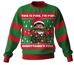 Everything's Fine Ugly Sweater | About Face Designs