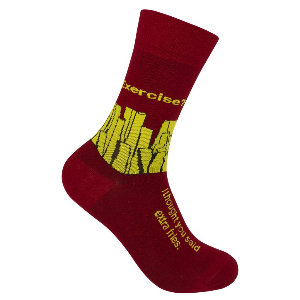 Exercise? I Thought You Said Extra Fries Socks