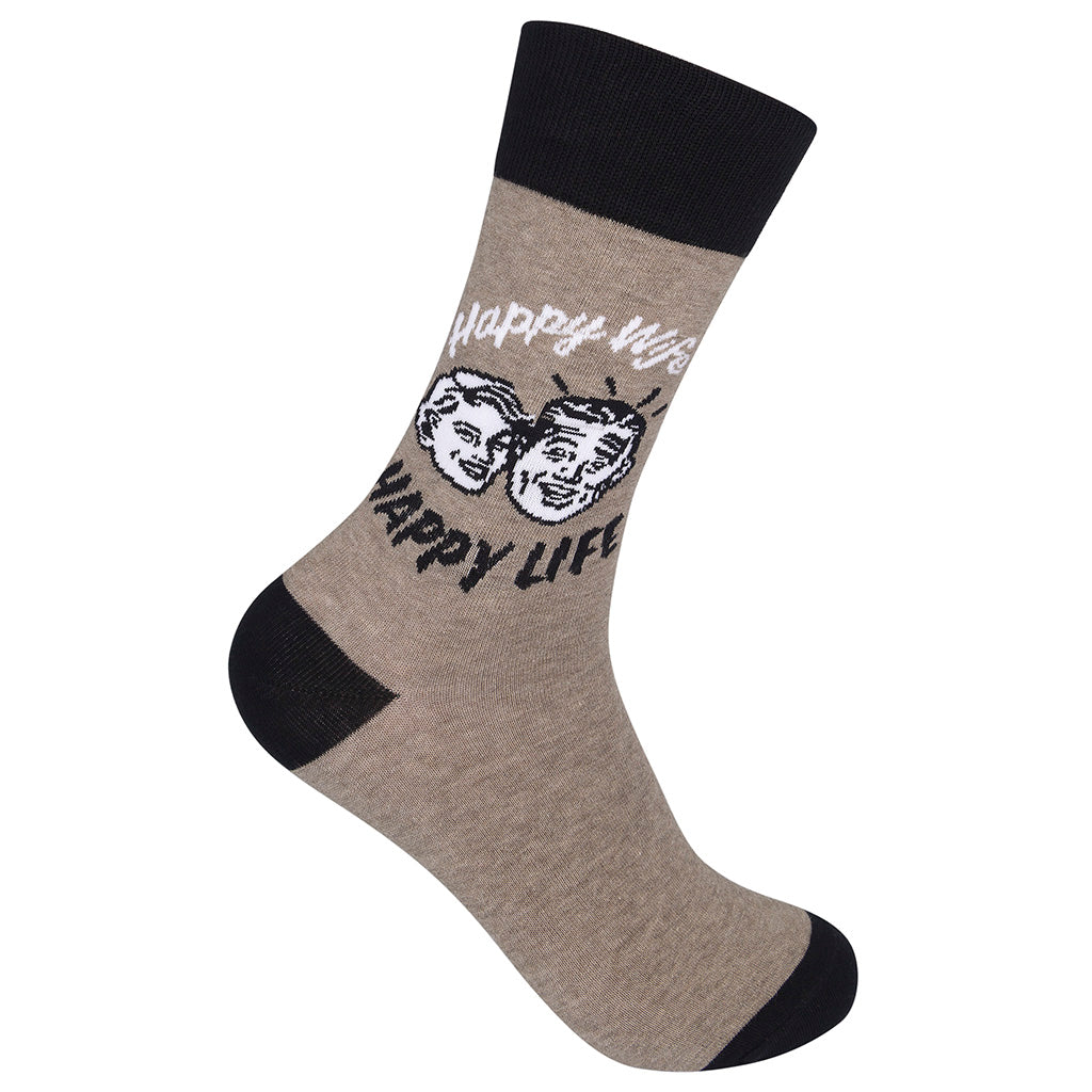 Happy Wife Happy Life Socks