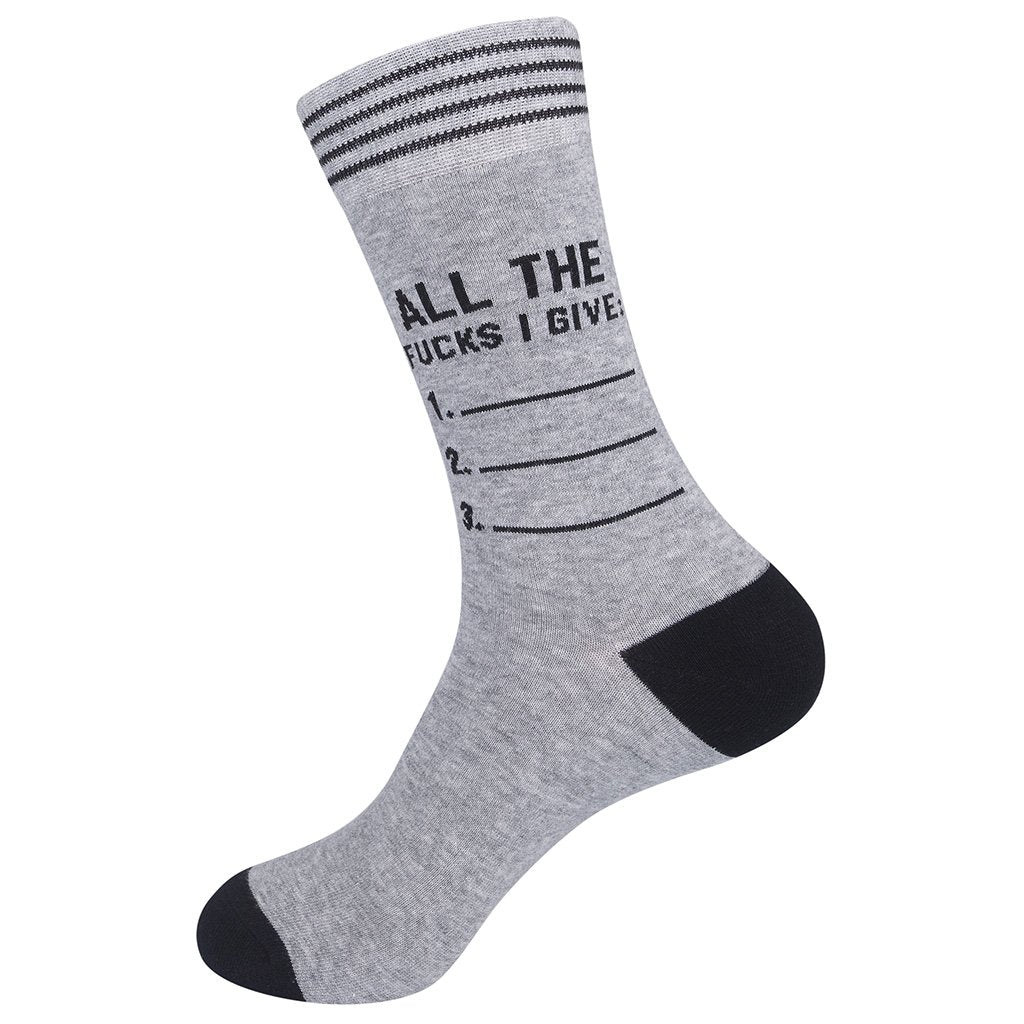 All The Fucks I Give Socks