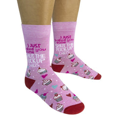 Shut The Fuck Up Cakes Socks