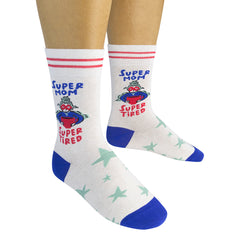 Super Mom. Super Tired. Socks