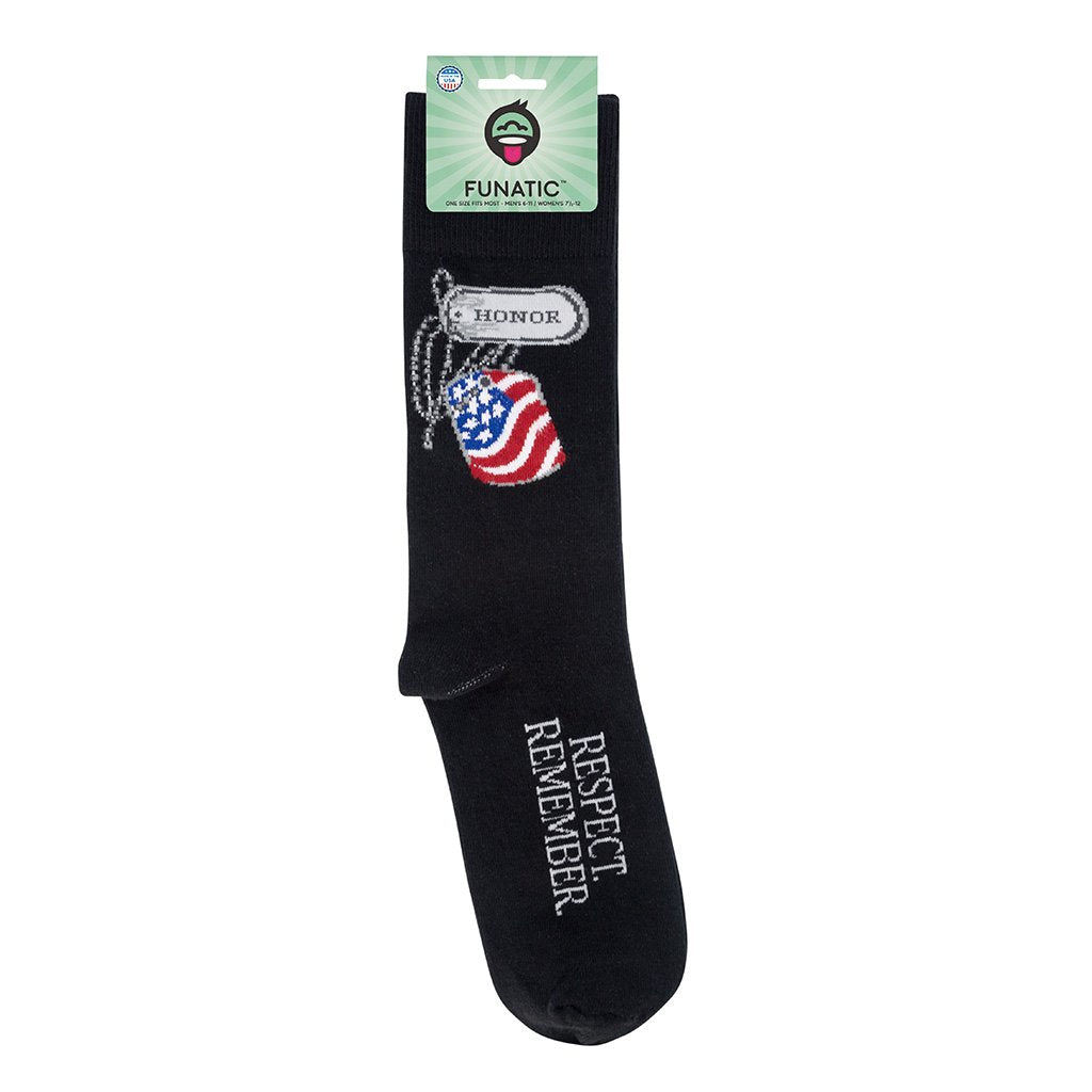Honor. Respect. Remember. Veteran's Socks