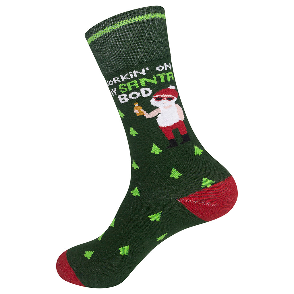 Workin' On My Santa Bod Socks