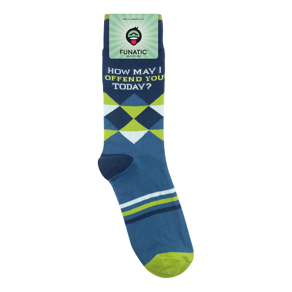 How May I Offend You Today? Socks