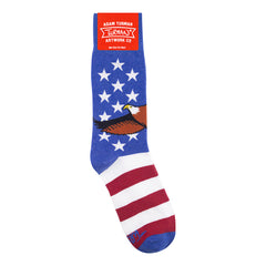 Adam Turman "Fly High Old Glory" American USA Flag Socks