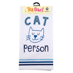 Cat Person Tea Towel