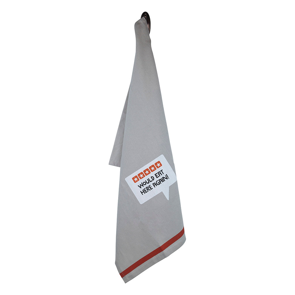 5-Stars "Would Eat Here Again" Tea Towel